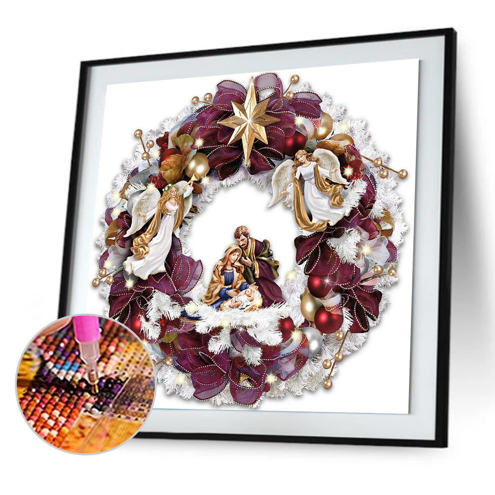 Wreath - Full Round Drill Diamond Painting 40*40CM