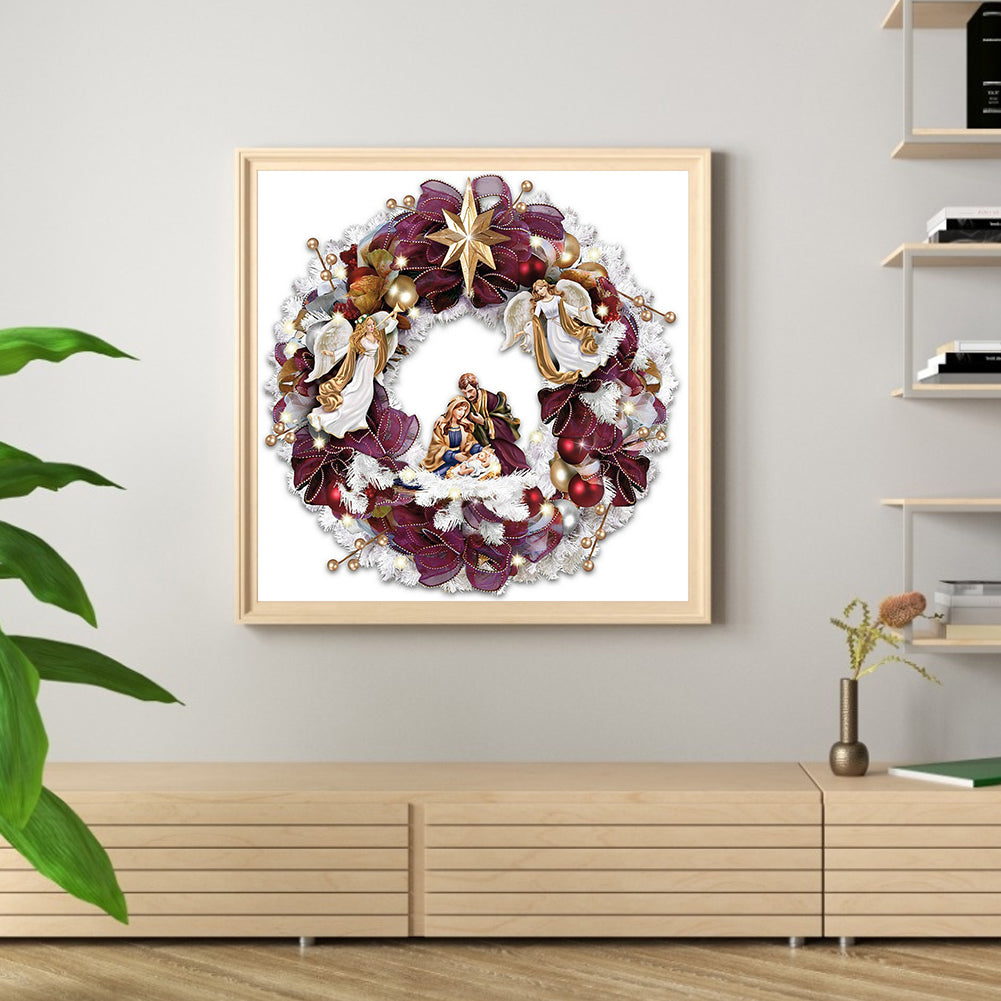 Wreath - Full Round Drill Diamond Painting 40*40CM