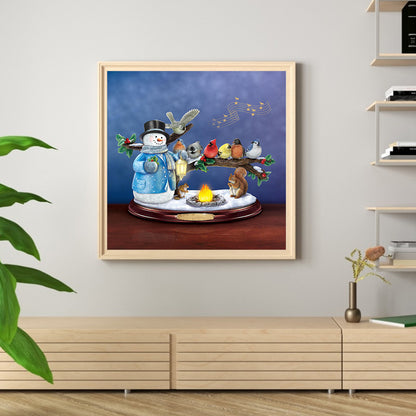 Snowman Animal - Full Round Drill Diamond Painting 40*40CM