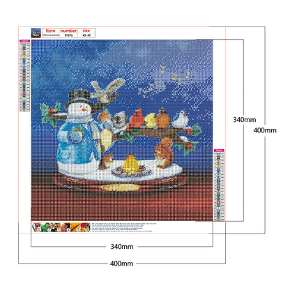 Snowman Animal - Full Round Drill Diamond Painting 40*40CM