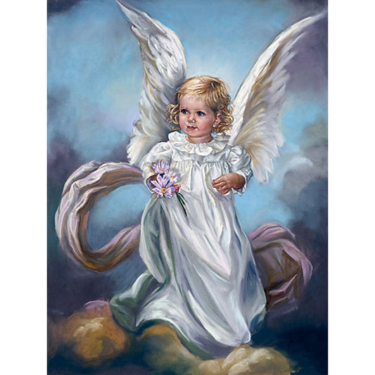 Angel Girl - Full Round Drill Diamond Painting 30*40CM