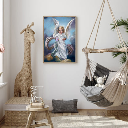 Angel Girl - Full Round Drill Diamond Painting 30*40CM