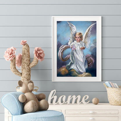 Angel Girl - Full Round Drill Diamond Painting 30*40CM