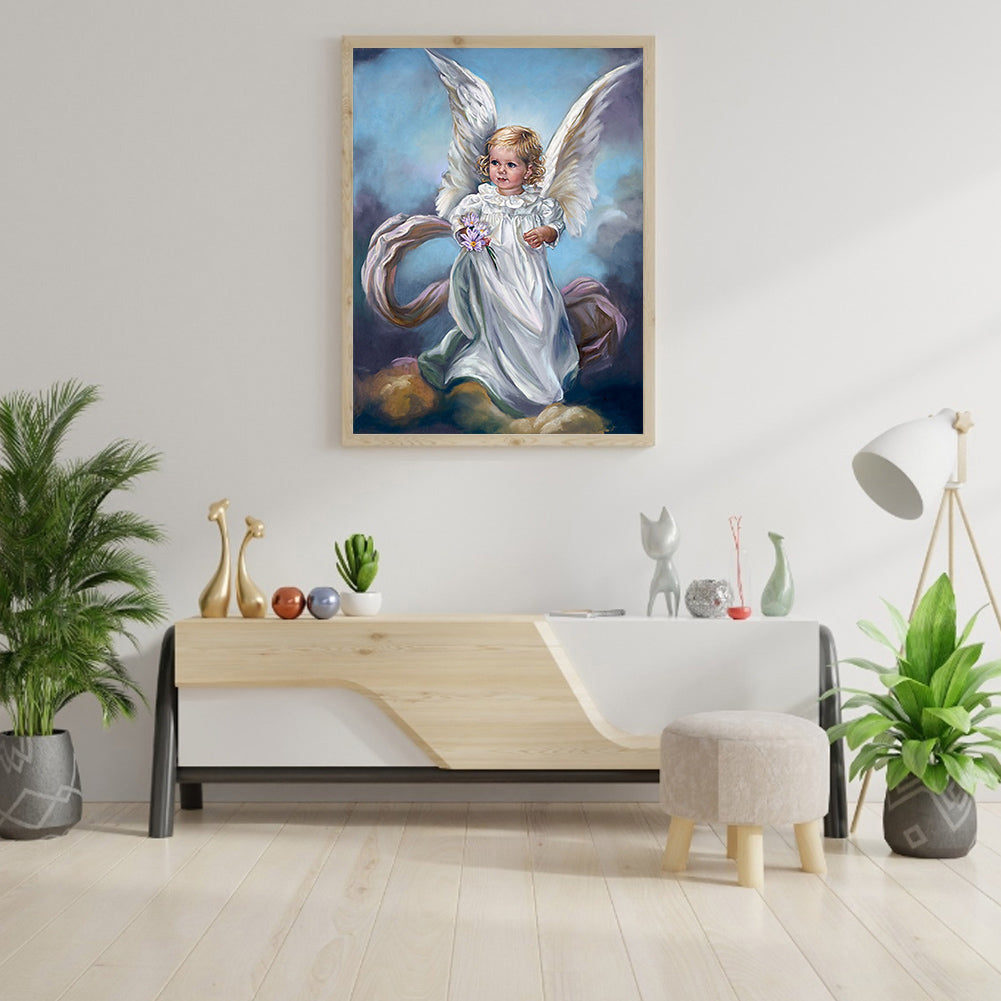 Angel Girl - Full Round Drill Diamond Painting 30*40CM