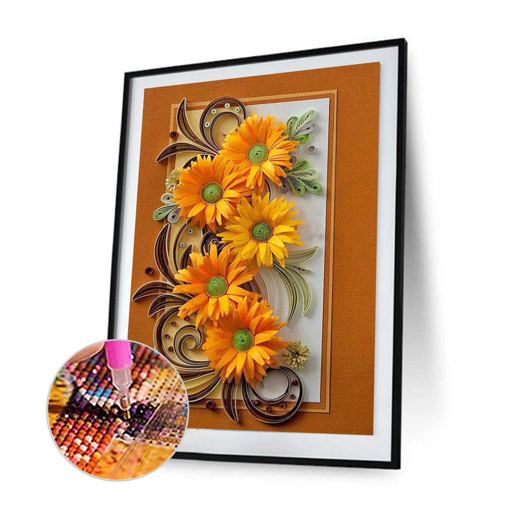 Paper Quilling - Full Round Drill Diamond Painting 30*45CM