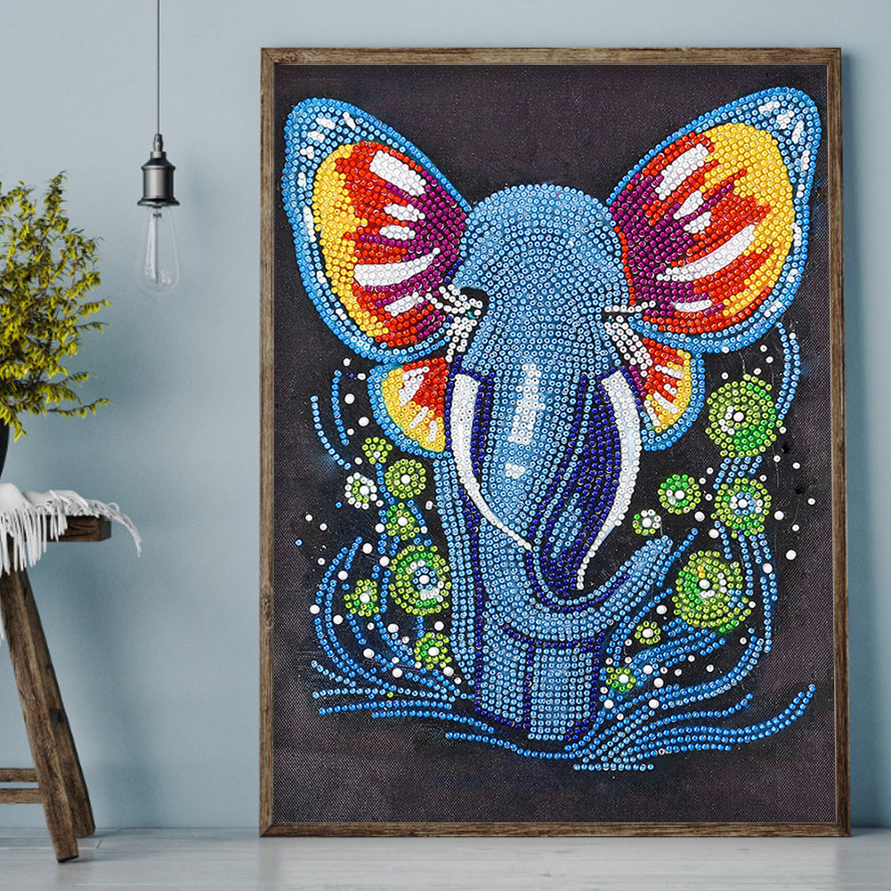 Elephant - Special Shaped Drill Diamond Painting 30*40CM