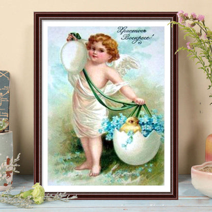 Angel - Full Round Drill Diamond Painting 30*40CM