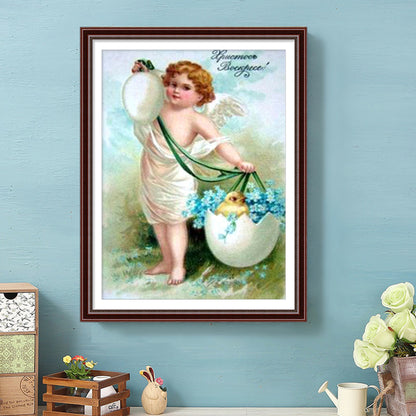 Angel - Full Round Drill Diamond Painting 30*40CM