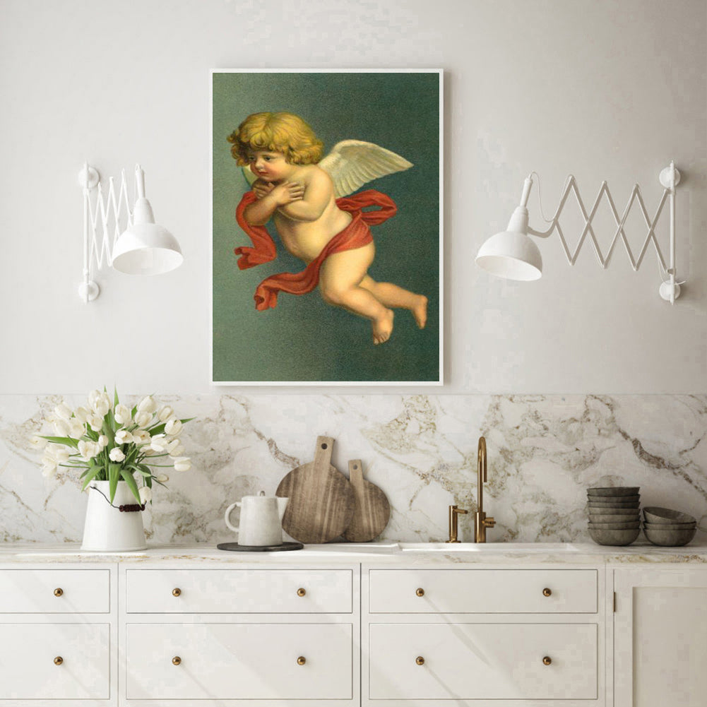 Angel - Full Round Drill Diamond Painting 30*40CM