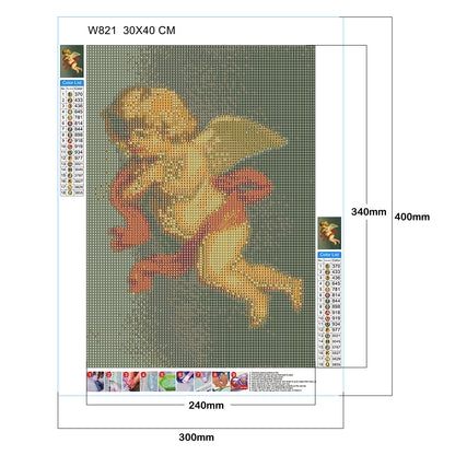 Angel - Full Round Drill Diamond Painting 30*40CM