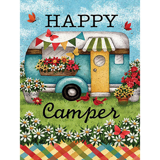 Happy Camping - Full Round Drill Diamond Painting 30*40CM