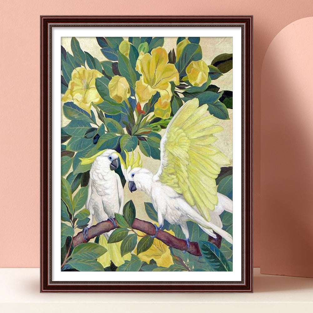 Parrot - Full Round Drill Diamond Painting 30*40CM