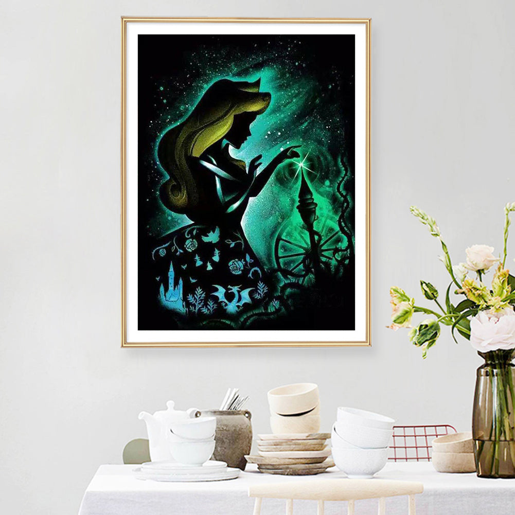 Girl - Full Round Drill Diamond Painting 30*40CM