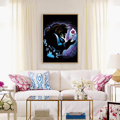 Lion Flower - Full Round Drill Diamond Painting 30*40CM