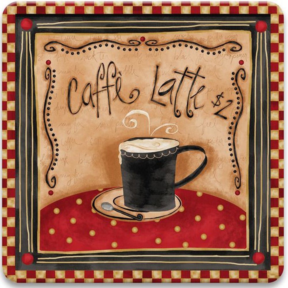 Cup Coffee - Full Round Drill Diamond Painting 30*30CM