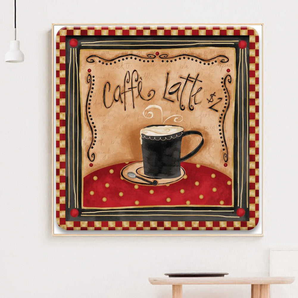 Cup Coffee - Full Round Drill Diamond Painting 30*30CM