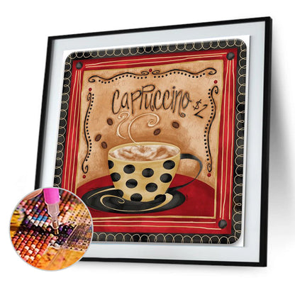 Cup Coffee - Full Round Drill Diamond Painting 30*30CM