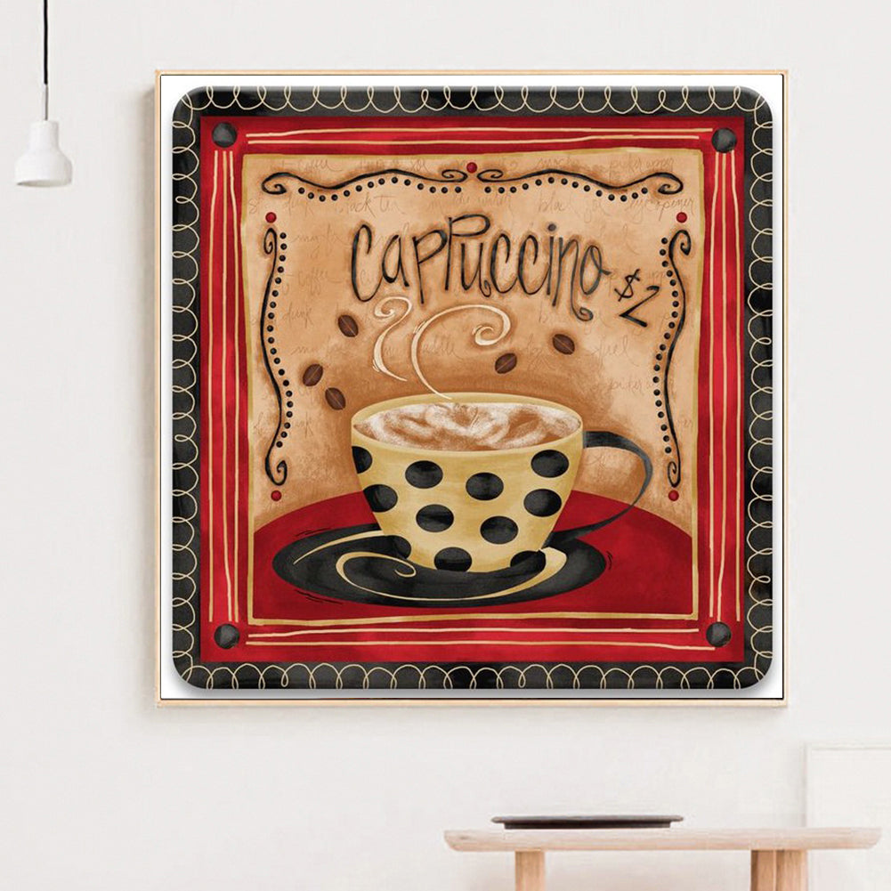 Cup Coffee - Full Round Drill Diamond Painting 30*30CM