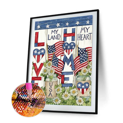 Flag Garden - Full Square Drill Diamond Painting 30*40CM