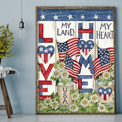 Flag Garden - Full Square Drill Diamond Painting 30*40CM