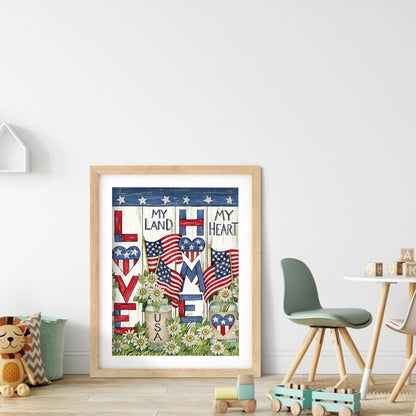 Flag Garden - Full Square Drill Diamond Painting 30*40CM