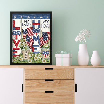 Flag Garden - Full Square Drill Diamond Painting 30*40CM