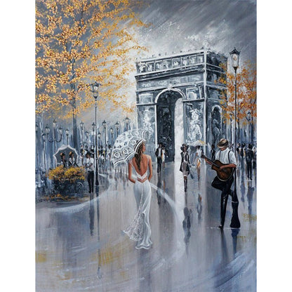 Oil Street - Full Square Drill Diamond Painting 30*40CM