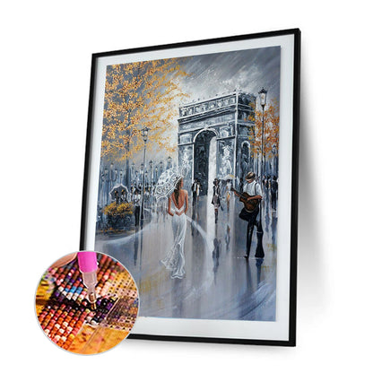 Oil Street - Full Square Drill Diamond Painting 30*40CM