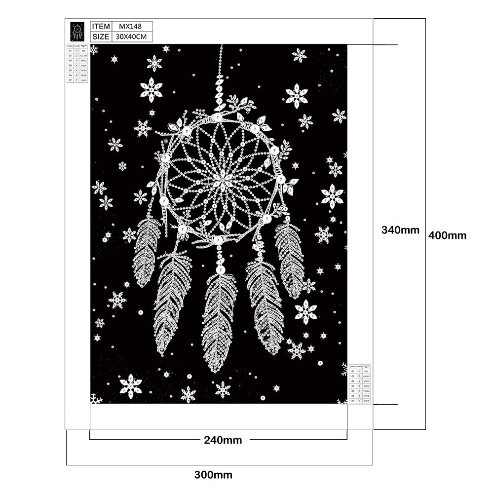 Dream Catcher - Special Shaped Drill Diamond Painting 30*40CM