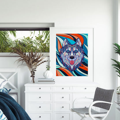 Wolf - Special Shaped Drill Diamond Painting 30*40CM