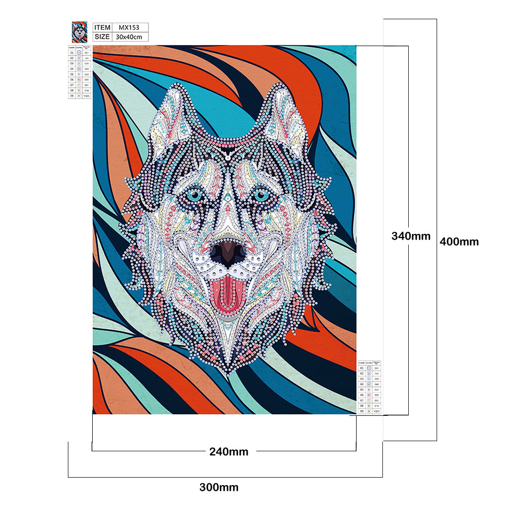 Wolf - Special Shaped Drill Diamond Painting 30*40CM