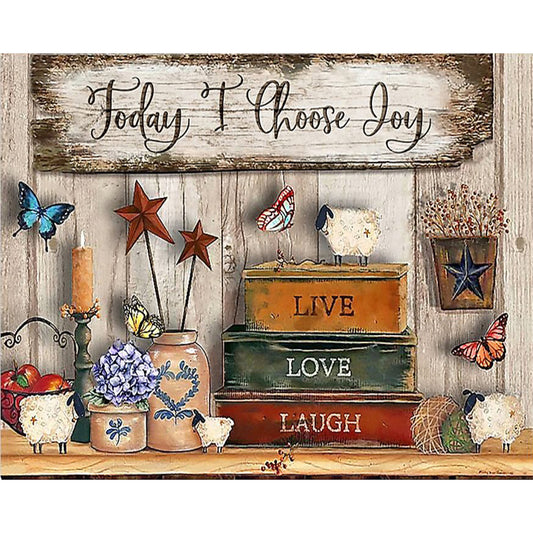 English - Full Round Drill Diamond Painting 50*40CM