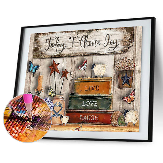 English - Full Round Drill Diamond Painting 50*40CM