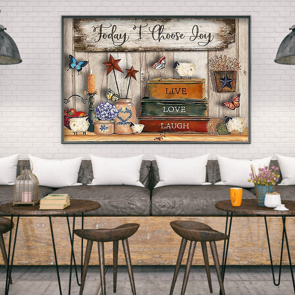 English - Full Round Drill Diamond Painting 50*40CM