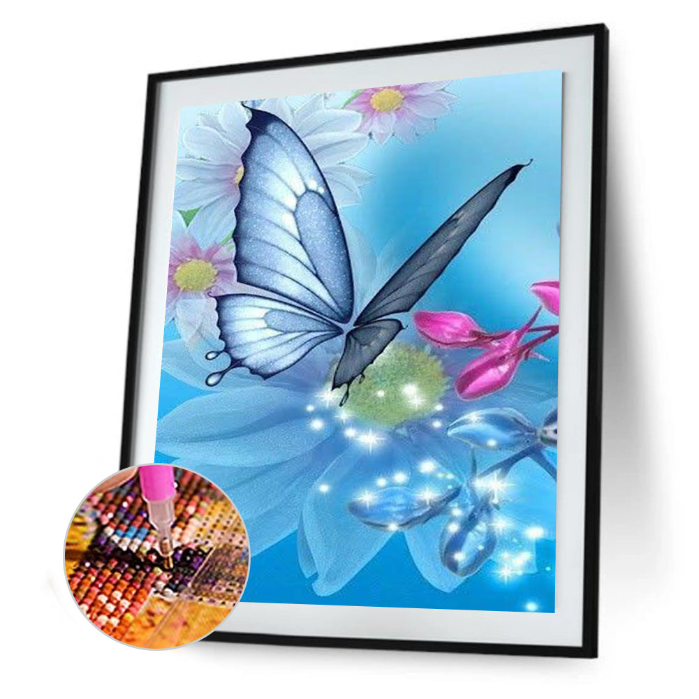 Butterfly - Full Round Drill Diamond Painting 30*40CM