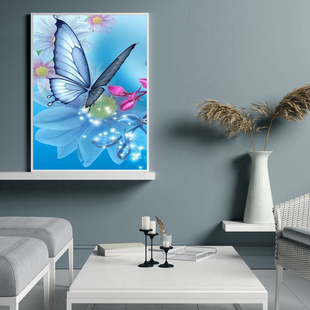 Butterfly - Full Round Drill Diamond Painting 30*40CM