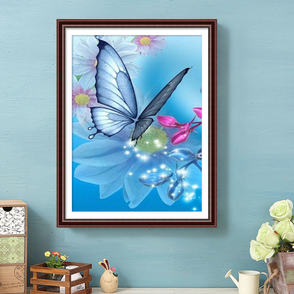 Butterfly - Full Round Drill Diamond Painting 30*40CM