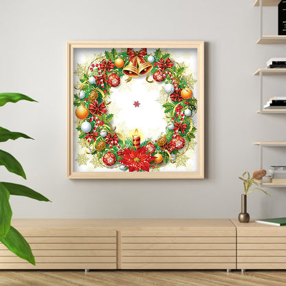 Christmas Wreath - Special Shaped Drill Diamond Painting 35*35CM