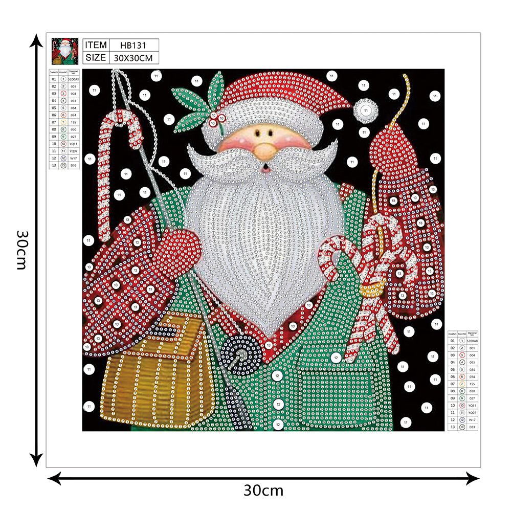 Christmas - Special Shaped Drill Diamond Painting 30*30CM