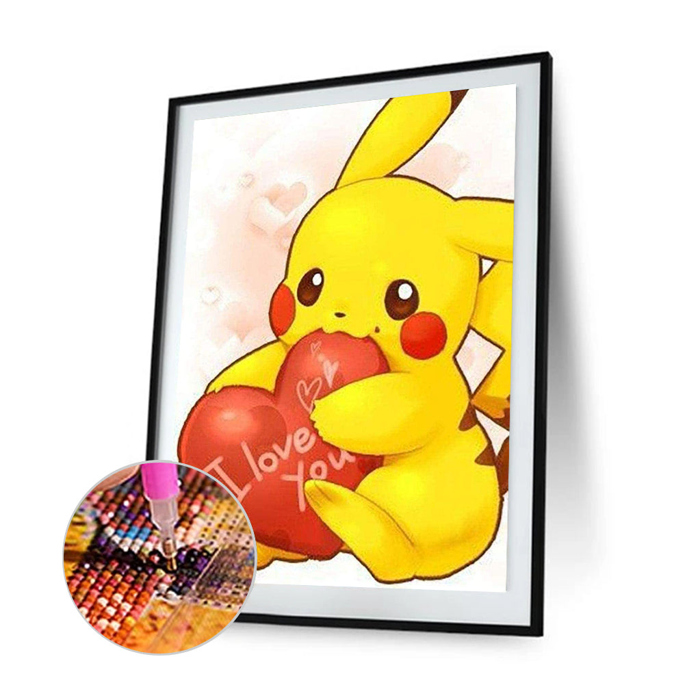 Pikachu - Full Round Drill Diamond Painting 30*40CM