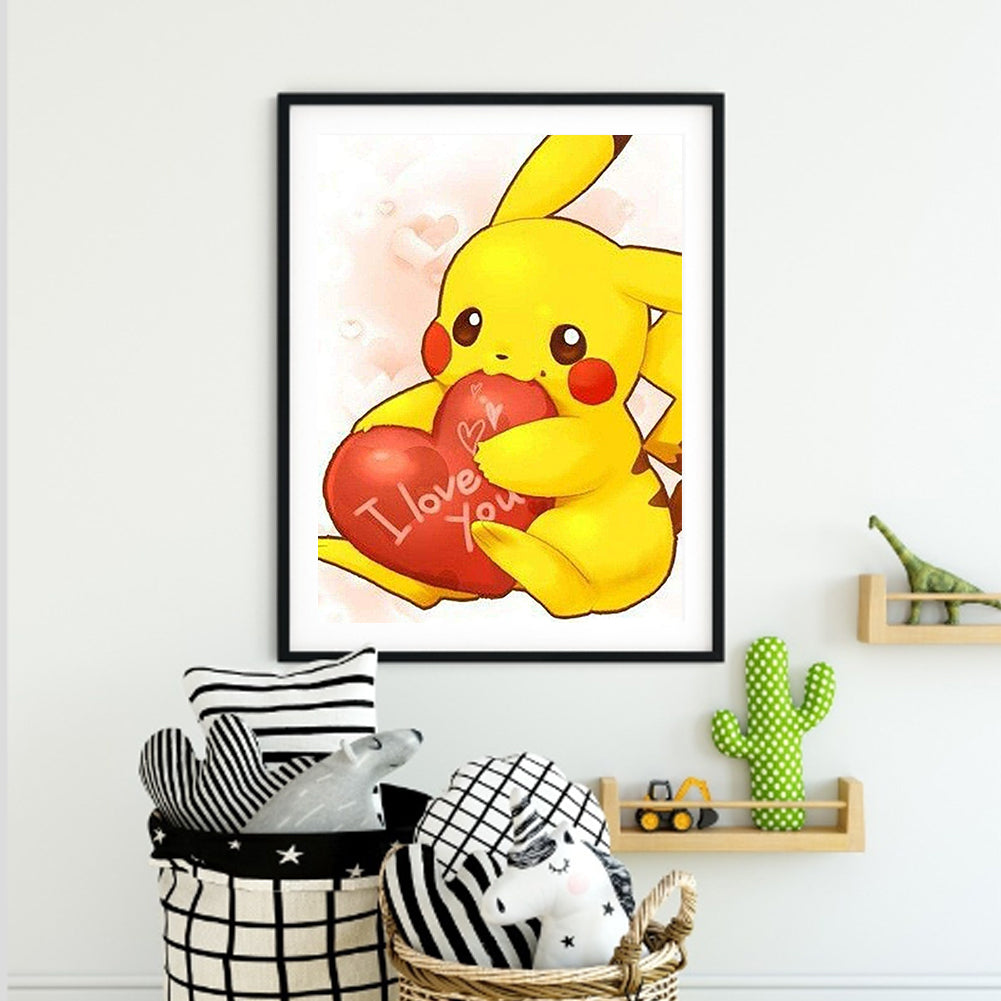 Pikachu - Full Round Drill Diamond Painting 30*40CM