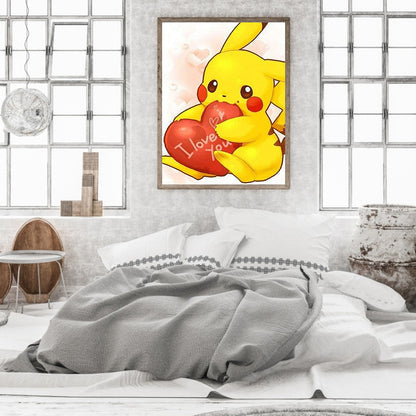 Pikachu - Full Round Drill Diamond Painting 30*40CM