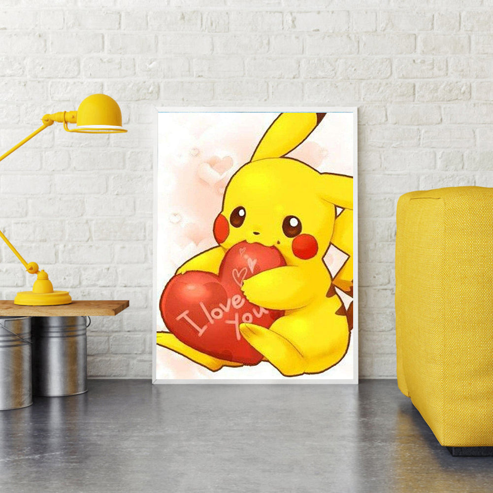 Pikachu - Full Round Drill Diamond Painting 30*40CM