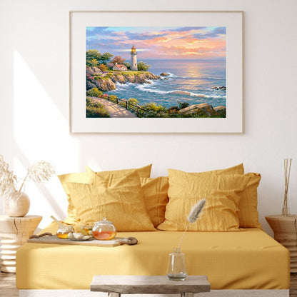 Seaside Scenery - Full Round Drill Diamond Painting 40*30CM
