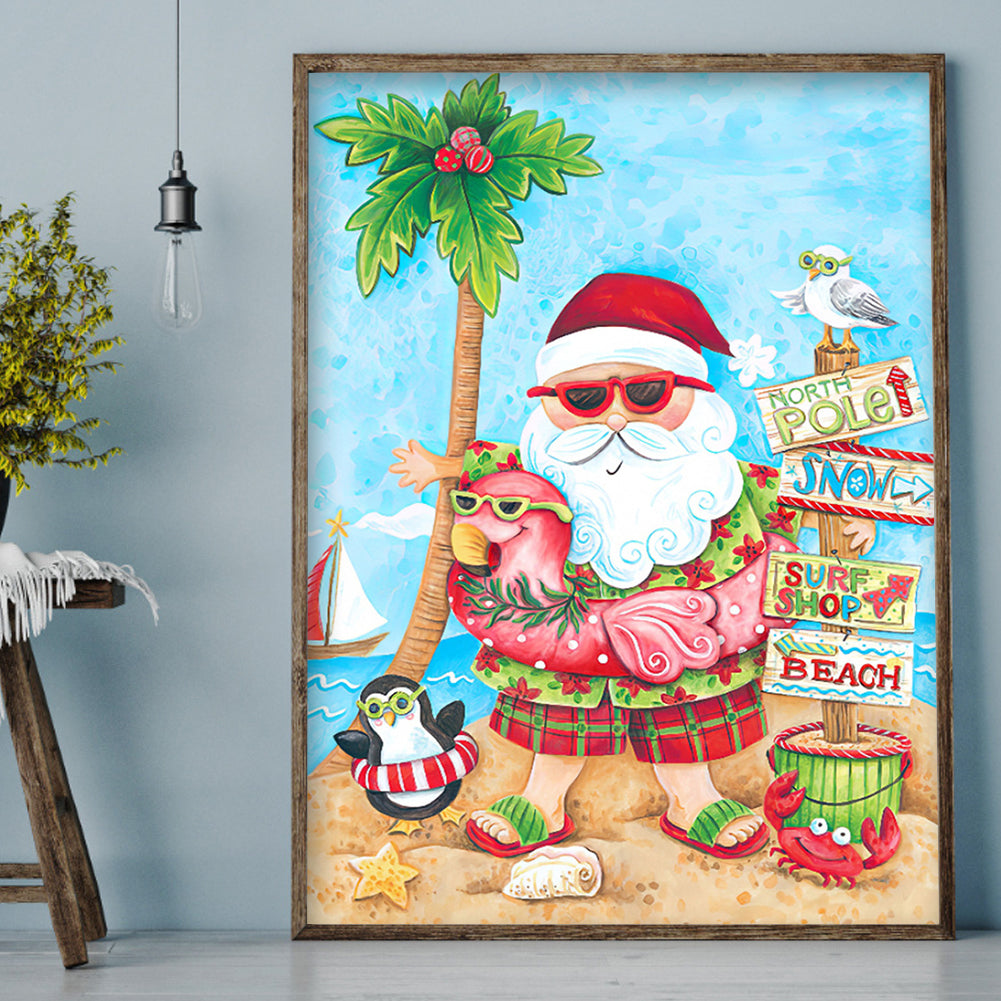 Santa Claus - Full Round Drill Diamond Painting 30*40CM