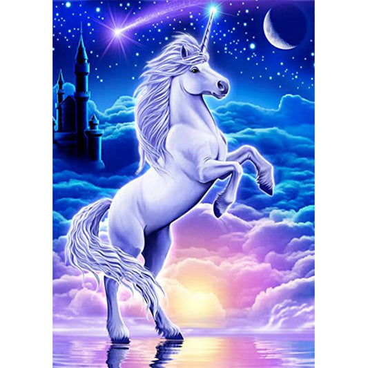 Unicorn - Full Round Drill Diamond Painting 30*40CM