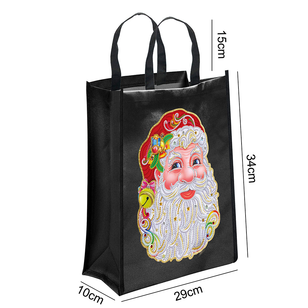 DIY Christmas Iron-on Transfer Diamond Painting Kit Resin Eco Shopping Bag