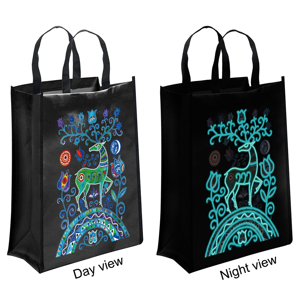 Halloween Iron on Transfer Shoulder Bag Luminous Diamond Painting Kit Bag