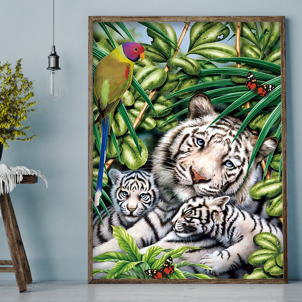 Tiger - Full Round Drill Diamond Painting 30*40CM