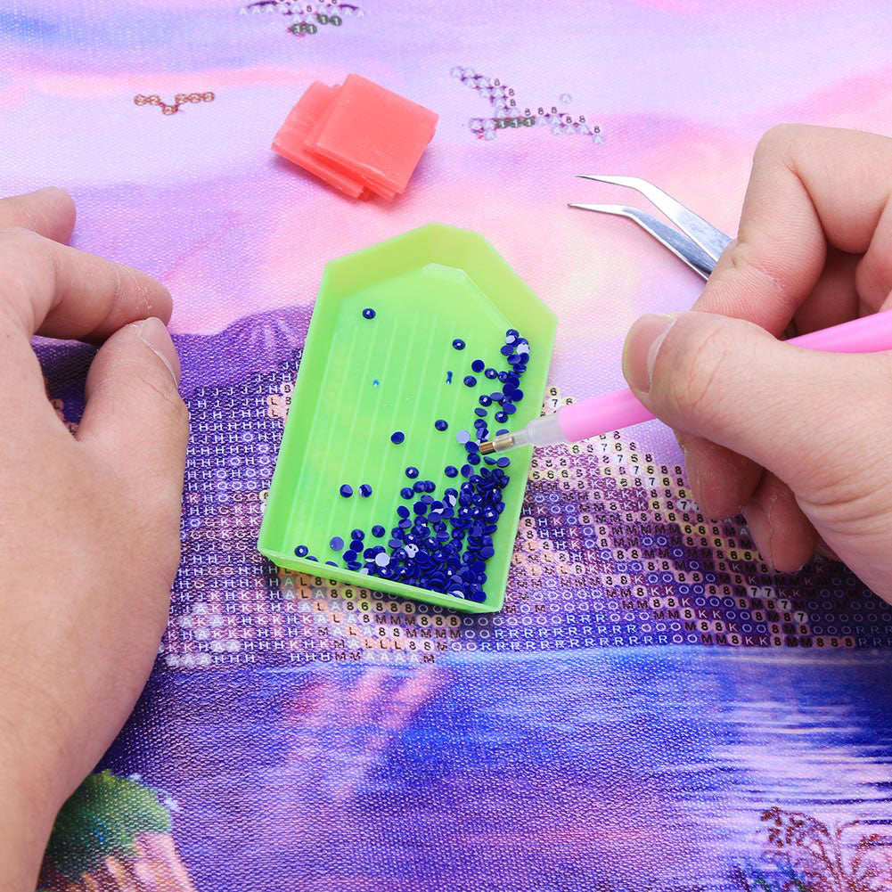 DIY Diamond Painting Tools Point Drill Pen Trays Dics Storage Box Racks